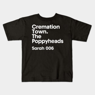 Sarah 006 - Cremation Town - Minimalist Fan Design Kids T-Shirt